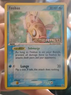 Pokemon Cards Ex Emerald Relicanth 18/106 & Feebas 49/106 Reverse Holo Stamped - Image 2