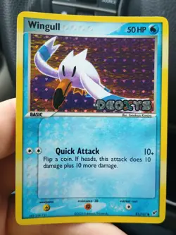 Pokemon Cards Ex Deoxys Wingull 81/107 & Pelipper 21/107 Reverse Holo Stamped - Image 2