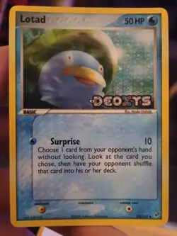 Pokemon Cards Ex Deoxys Lotad 35/107 & Lombre 33/107 & Ludicolo 10/107 - Image 2