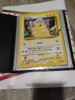 POKEMON TRADING CARD GAME PIKACHU TRAIN ON BINDER PORTFOLIO ALBUM - Image 2