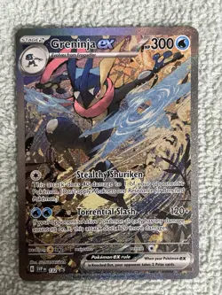 Pokemon TCG Greninja EX 132 Shrouded Fable Special Illustration Promo Card NM - Image 1
