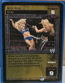 WWE RAW DEAL CCG MICKIE JAMES 4 CARD LOT - Image 1