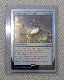MTG HOLIDAY FOIL PROMO CARD 2016- THOPTER PIE NETWORK- NEVER PLAYED - Image 2