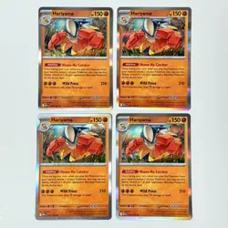 Hariyama 073/132 Holo Mega Evolution Pokemon NM Card Playset MEG X4 - Image 1