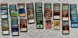 Magic the Gathering Starter Kit Cards & Random Cards 20-Sided Dice ~220 Cards - Image 1
