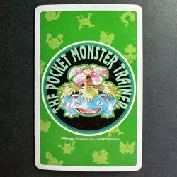 S2417 Tauros 10 of Diamonds Green Venusaur Deck Playing Poker Card Pokemon - Image 2