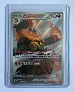 Pokemon TCG Emboar Full Art Sv: White Flare English + 2 surprise ex bonus cards - Image 3