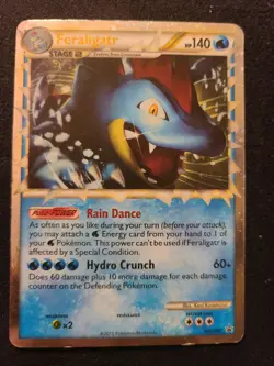 Feraligatr Prime HGSS07 Holo Ultra Rare Pokemon Card Black Star Promo LP - Image 1