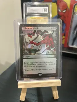 2025 Magic The Gathering MTG Marvel EN Foil R 0074 Villainous Wrath Holo Card - Image 1
