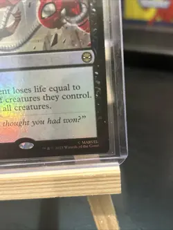 2025 Magic The Gathering MTG Marvel EN Foil R 0074 Villainous Wrath Holo Card - Image 4