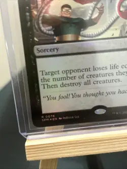 2025 Magic The Gathering MTG Marvel EN Foil R 0074 Villainous Wrath Holo Card - Image 5