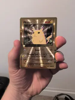 Pokemon TCG Celebrations Pikachu Gold Metal Card 58/102 - Image 1