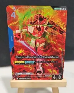 Gundam Card Game TCG Unicorn Gundam (Unicorn Mode) GD01-005 Alt Art Pack Fresh - Image 1
