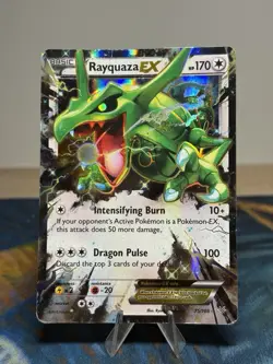 Rayquaza Ex 75/108 Ultra Rare Holo Pokemon 2015 Roaring Skies Card HP MP - Image 1