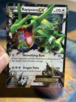 Rayquaza Ex 75/108 Ultra Rare Holo Pokemon 2015 Roaring Skies Card HP MP - Image 3