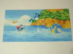 Vtg Japanese Southern Islands Pokemon Cards Sea Postcard Set - Image 5