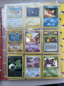 Vintage Binder Pokemon Card Collection Holos Hits Wotc Base Set Blastoise - Image 2