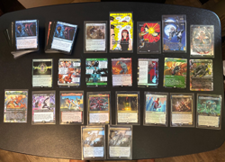 MAGIC THE GATHERING SPIDER-MAN 152 CARD LOT - Mythics, Rares, Commons-Foil & Non - Image 1