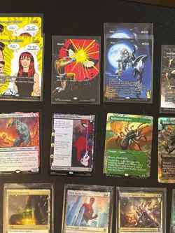 MAGIC THE GATHERING SPIDER-MAN 152 CARD LOT - Mythics, Rares, Commons-Foil & Non - Image 5