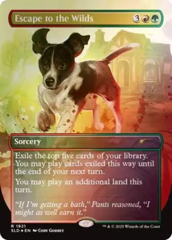 MTG English Escape to the Wilds (1921) (Rainbow Foil) NM Foil Secret Lair - Image 1