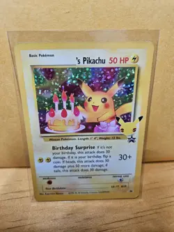 Pokemon Birthday Pikachu Holo Card 24/108 Celebrations 25th Anniversary - Image 1
