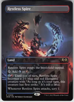 Restless Spire (Borderless) R Wilds of Eldraine 306 Near Mint - Image 1