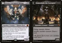 Jerren, Corrupted Bishop // Ormendahl, the Corrupter - Foil MID NM MTG - Image 1