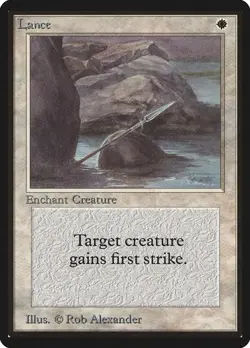 Lance Limited Edition Beta HP MTG - Image 1