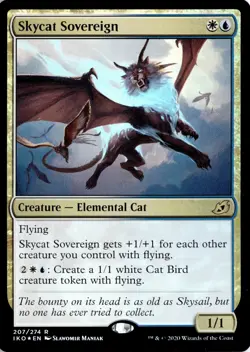 MTG Skycat Sovereign {207} | NM Foil | Ikoria: Lair of Behemoths {IKO} - Image 2