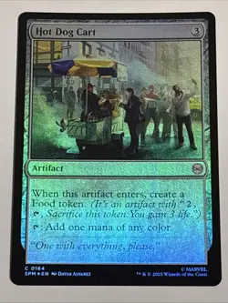 MTG Universes Beyond: Spider-man Hot Dog Cart Foil 0164 NM - Image 1