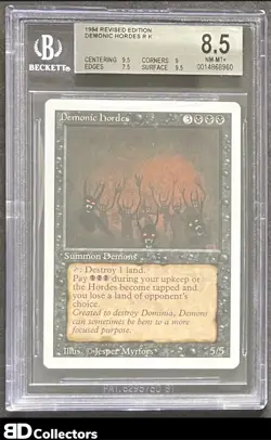 REVISED DEMONIC HORDES BGS 8.5 1994 Magic The Gathering MTG NM Mint - Image 1