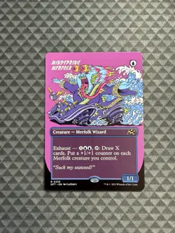 MTG Mindspring Merfolk #0335 Borderless Rare Aetherdrift (DFT) - Image 1