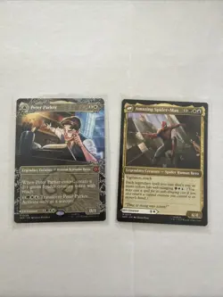 2x Peter Parker | Amazing Spider-Man (Borderless+Reg) Mtg Mythic - Image 1