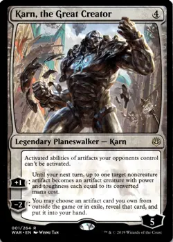 MTG Karn, the Great Creator (001) | LP | War of the Spark {WAR} - Image 1