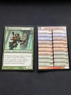 x1 MTG Magic the Gathering Daybreak Ranger (176/297) Innistrad NM (W/MARK CARD) - Image 1