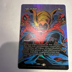 MTG Saw in Half #0021 Foil Borderless M Marvel Universe Eternal-Legal (MAR) - Image 1