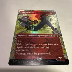 Magic the Gathering: Spider-Punk (0210) (Borderless) Marvel's Spider-Man Foil NM - Image 3