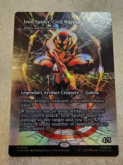 Iron Spider, Civil Warrior - Alibou - #39 Foil (Borderless) Spider Man - Mtg - Image 1