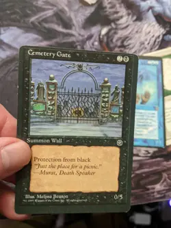 Cemetery Gate Homelands off center misprint miscut error - Image 1