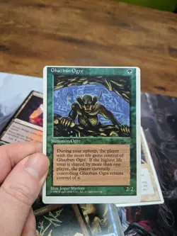 Ghazban Ogre Chronicles off center misprint miscut error - Image 1