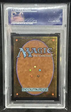 Mtg Unlimited Island Blue PSA 9 Mint - Image 2