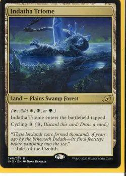 2020 Magic the Gathering Indatha Triome Land Plains Swamp Forrest Near Mint - Image 1