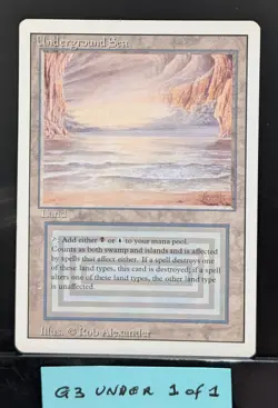 G3, Underground Sea, MTG, Revised Edition, Rare, LP, {COPY #1 of 1} 🌐 - Image 1