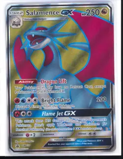 Salamence GX SM139 Full Art Pokemon Black Star Promo Standard Size NM 0303#261 - Image 1