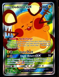 Pokemon TCG Dedenne GX Pokemon Trainer's Toolkit 195a/214 Holo Promo NM 0413#19 - Image 1