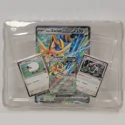 Hop's Zacian ex 193 JUMBO Black Star Promo w/ Hop's Wooloo & Dubwool Pokemon - Image 1