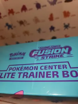 Fusion Strike Pokemon Center ETB Sealed Elite Trainer Box - TEAR IN PLASTIC SEAL 820650809941 - Image 4