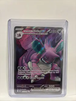 Pokemon TCG Team Rockets Nidoking EX 216/182 Destined Rivals Ultra Rare Full Art - Image 1