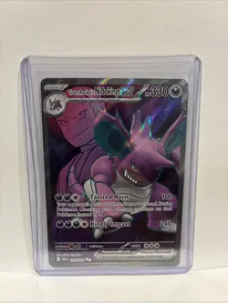 Pokemon TCG Team Rockets Nidoking EX 216/182 Destined Rivals Ultra Rare Full Art - Image 3