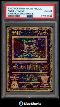 2000 POKEMON MOVIE PROMOS ANCIENT MEW PSA 8 - Image 1